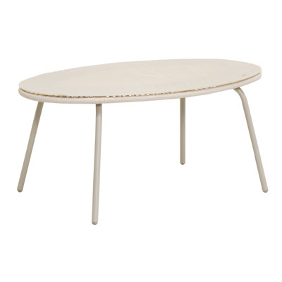 Off-White Oval Outdoor PE Rattan Glass Dining Table – Elevate Your Patio & Garden