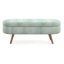 Banc de rangement repose-pieds ovale, pieds en bois d'hévéa, cyan gris (43,5 po x 16 po x 16 po)-2008279558-2008279553