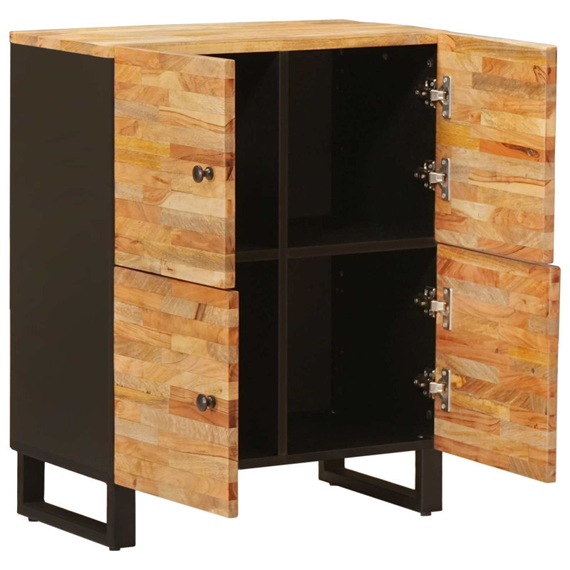 Solid Wood Rectangle Accent Cabinet