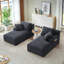 Chaise longue double compressible avec porte-gobelets-738887172