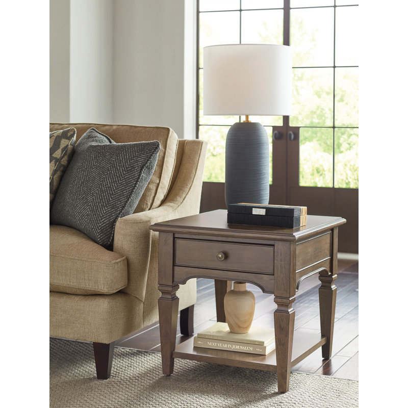 RECTANGULAR DRAWER END TABLE