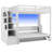 Loft Bed + Murphy Bed with Staircase and LED