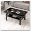 Table basse 2 couches en verre trempé transparent-598545156