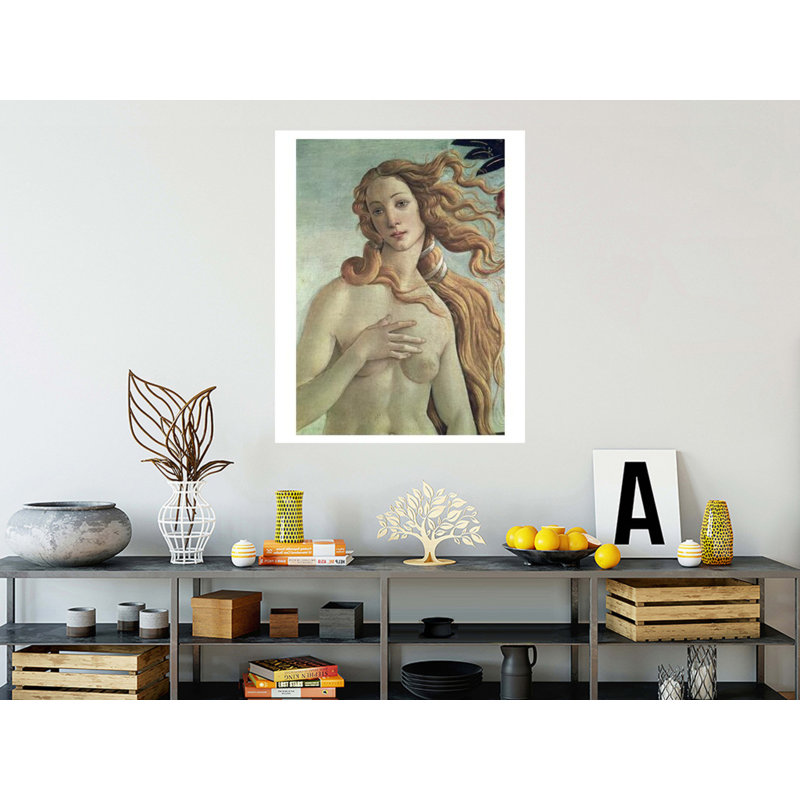 Détail de Vénus de La naissance de Vénus par Sandro Botticelli - Estampe numérique, H 40 po x l 32 po