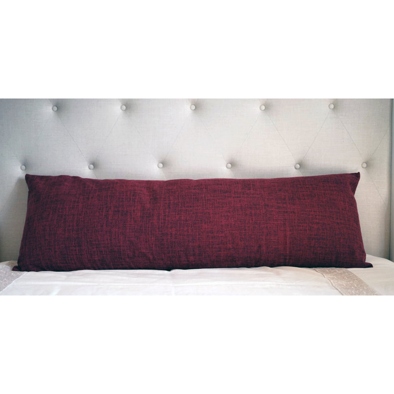 (Cover Only) Pack of 1 Kupang Body Double Sided Pillow Cover, Wine Red
