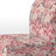 Fauteuil de chambre rembourré rose et blanc à motif floral Hilltop Meadows