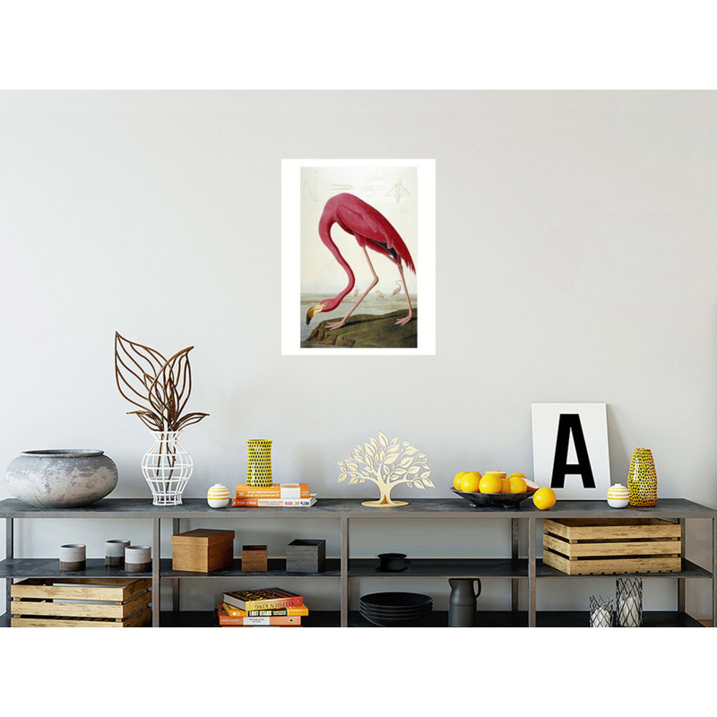 «American Flamingo» par John James Audubon - estampe numérique, H 28 po x l 22 po