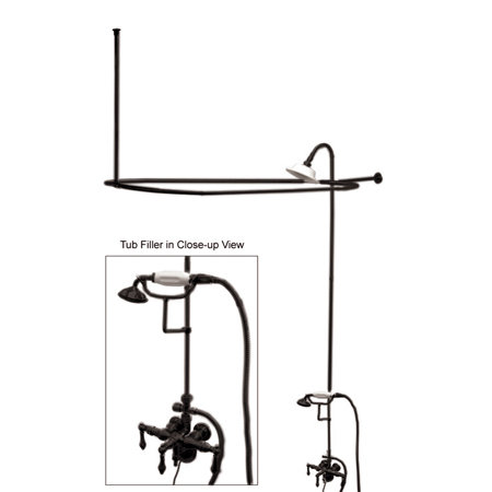 Vintage Volume Control Complete Shower System with Rough-in Valve, Oil Rubbed Bronze