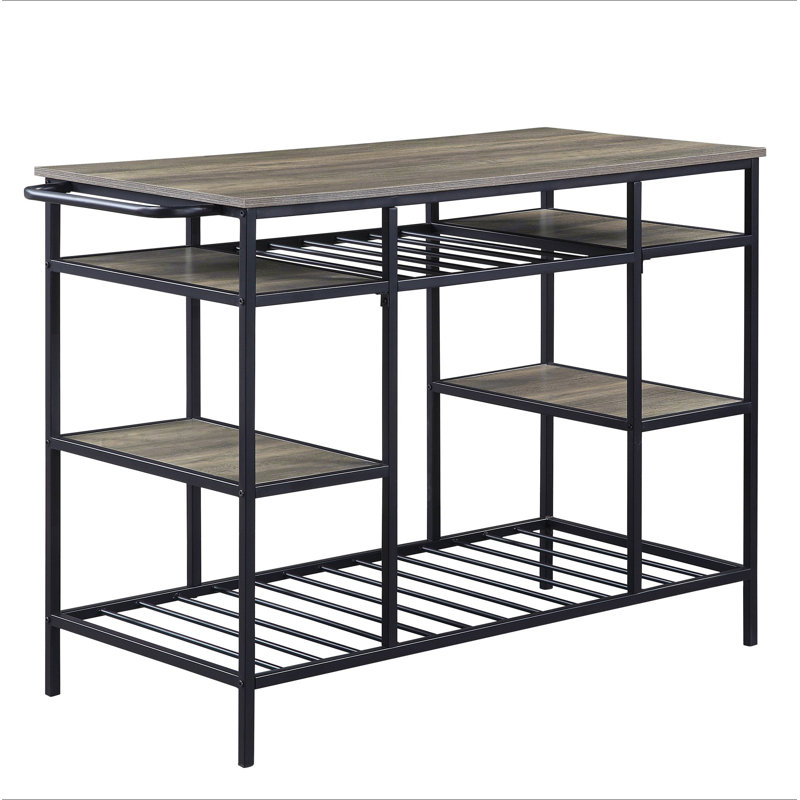 Lona Rustic Finish Kitchen Island