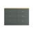 Allyannah 47" W 6-Drawer Manufactured Wood Double Dresser with Interlocking Drawers-1031263420