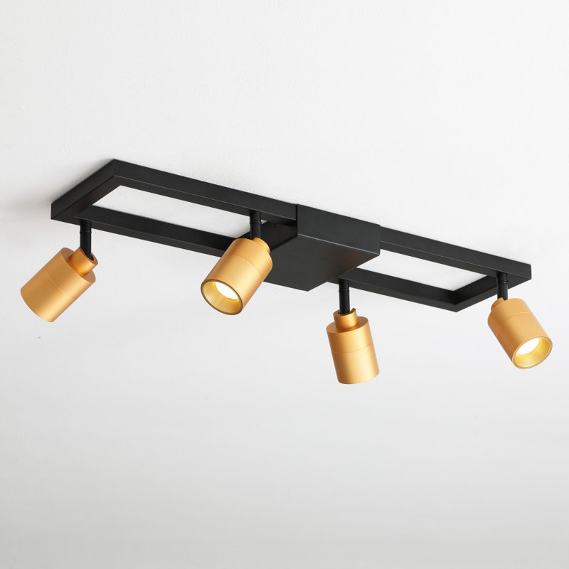 23.4'' 4 -Light Fixed Track Track Kit with Adjustable Head, Matte Gold