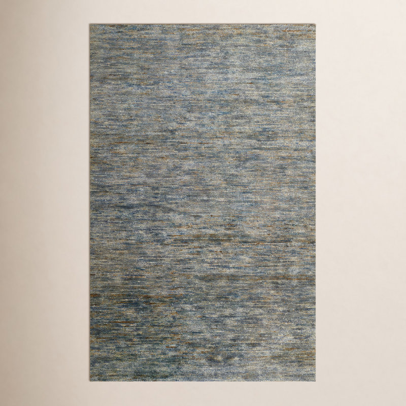 Cecily Abstract Area Rug in Blue, Rectangle 5' x 8'