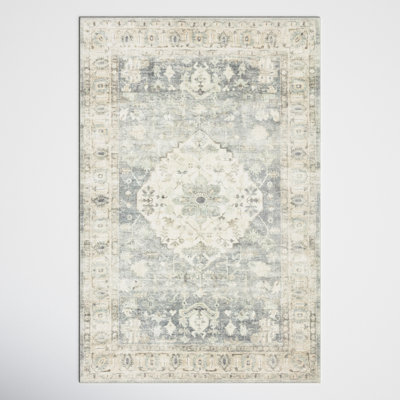 Sera Oriental Denim/Fog Area Rug