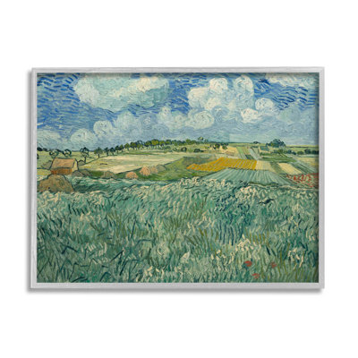 Plaine près d'Auvers avec des nuages de pluie, art numérique de Gich Van Gogh par One1000paints