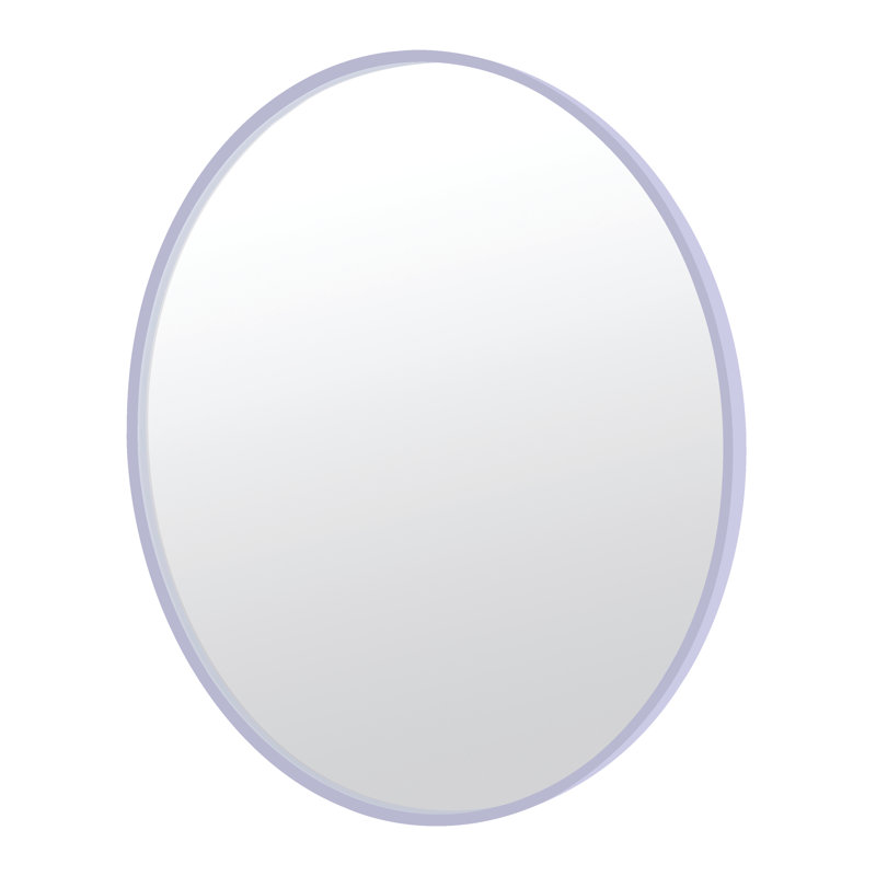 Chasteen Metal Flat Wall Mirror, Brushed Nickel, 33" x 33"