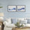 Dreamy Indigo Mist 2pc Framed Print Under Glass Set, design by Andrea Haase