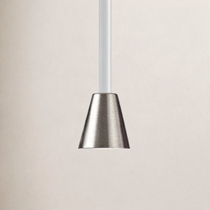 Logan 1 - Light Single Cone Pendant, Dark Bronze, Adobe, LED (Integrated)
