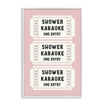 «Pink Shower Karaoke billets», estampe numérique giclée