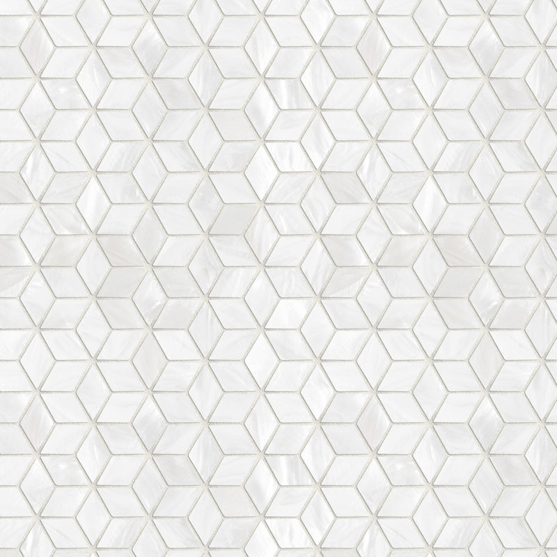 Carreau de mosaïque murale en coquillage 11,75 po x 11,75 po en nacre de nacre 