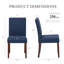 Oakridge Upholstered Dining Chair Set, Solid Wood Legs, Breathable Fabric Seat, Thick Cushion for Comfort, Modern Parsons Style Side Chairs for Dining Room-422646042