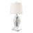 31-inch Empire Mirrored Acrylic Table Lamp Silver