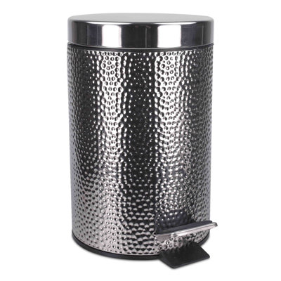 Steel Step On Waste Basket - 0.8 Gallons