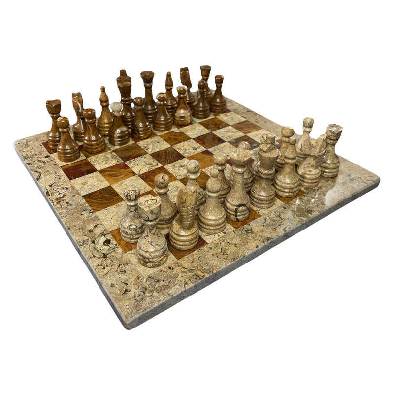 Jeu d'échecs en marbre de qualité supérieure par Marble Cultures