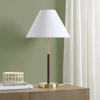 Two Tone Pull-Chain Table Lamp