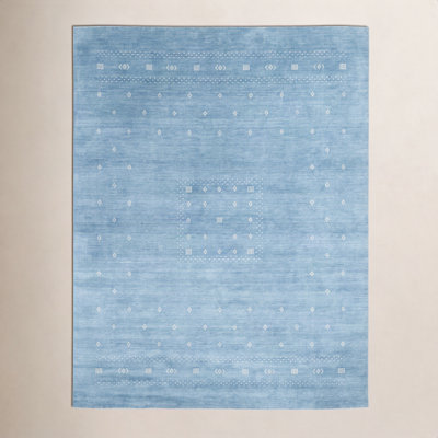 Simi Hand-Woven Geometric Cotton Wool Rug