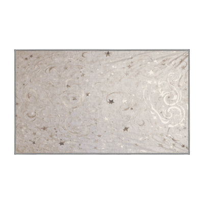 Machine Washable Gray Area Rug