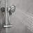 Riviera 8-in Rain Showerhead Shower System with 3-Body Jets Pivoting Shower Arm and Multi-function Handshower-36810972