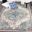 Tapis oriental bleu / beige Allain-32002336