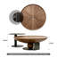 Ensemble de tables basses gigognes Marizela