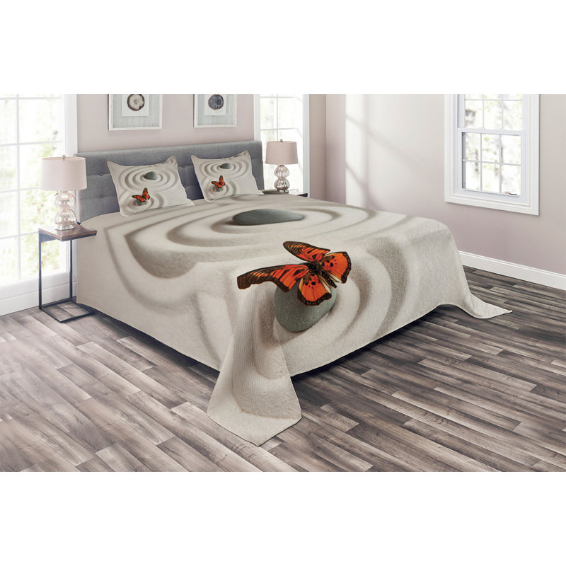 Herbs Polyester Coverlet, King Bedspread + 2 Shams