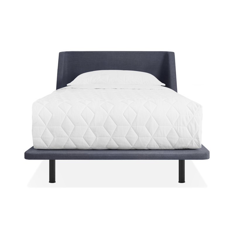 Nook Upholstered Bed, King, Edwards Navy Crossweave
