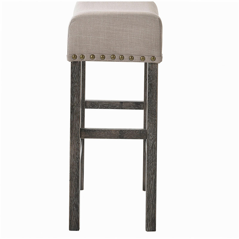 Tabourets brun clair et à hauteur de comptoir (ensemble de 2)