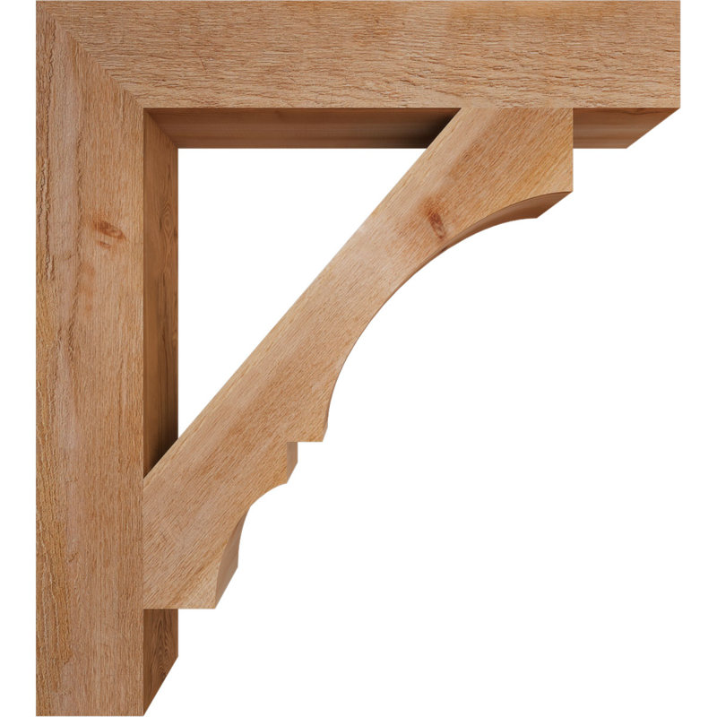 Support de bloc Balboa, Cèdre rouge de l'Ouest brut, L 6 po x P 36 po x H 40 po