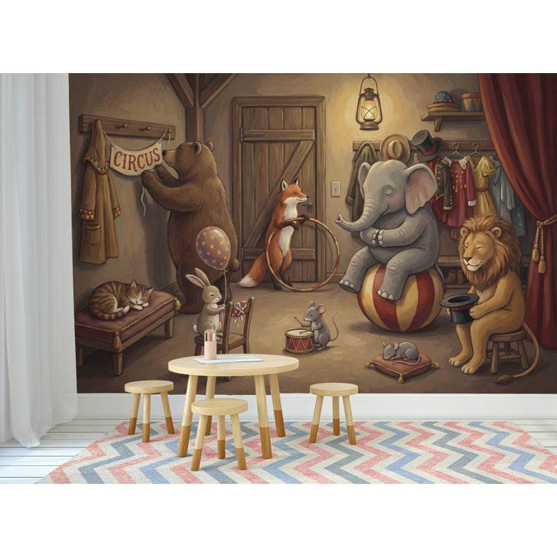 Décoration murale fantaisiste amovible, 120 po x 96 po, Peler et coller