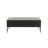 Almeeta Wooden Handmade 2 Drawer Black Coffee Table with Rattan Drawer Fronts