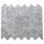Bardiglio 9" x 11" Marble Herringbone Mosaic Wall & Floor Tile