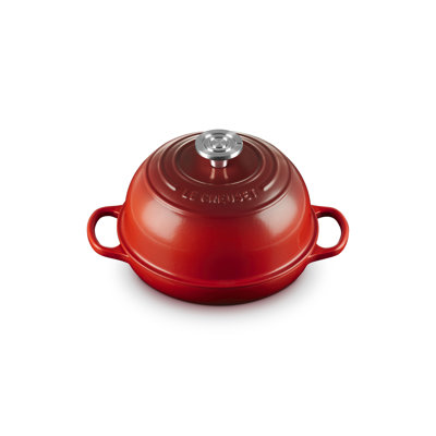 Le Creuset Enameled Cast Iron Signature Round Bread Oven 9.5In - Cerise Crucible Ss Knob