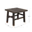 Table d'appoint en bois d'orme récupéré Fostoria, noir-1890841960