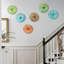 1 pièce, art mural décoratif en verre multicolore fait à la main Murano 12 po de diamètre-128931955