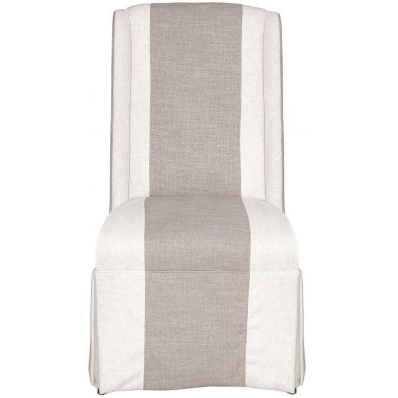 Kathleen Upholstered Dining Chair, Brown/Beige, Walnut