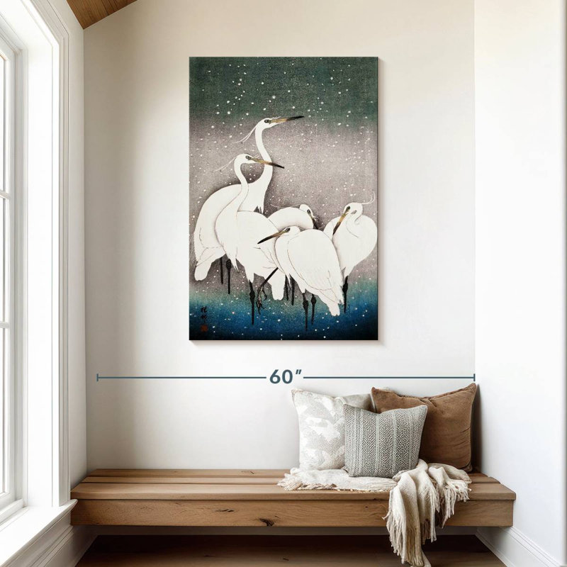 Brampt Group Of Egrets, 45" H x 30" W