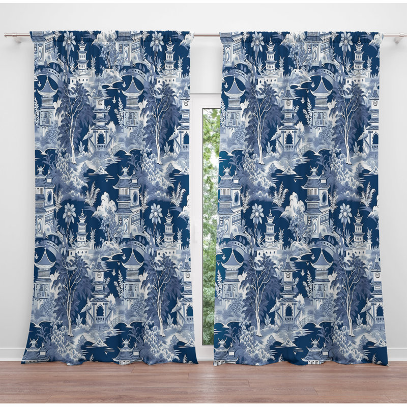 Rideau en polyester Osterhoudt, L 40 po x L 82 po