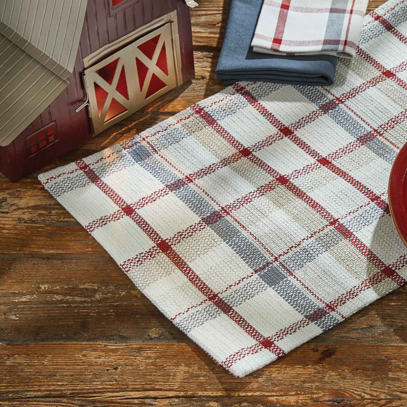 Chemin de table Gracie Oaks Glenwood - L 54 po - Blanc cassé, 36 po x 13 po