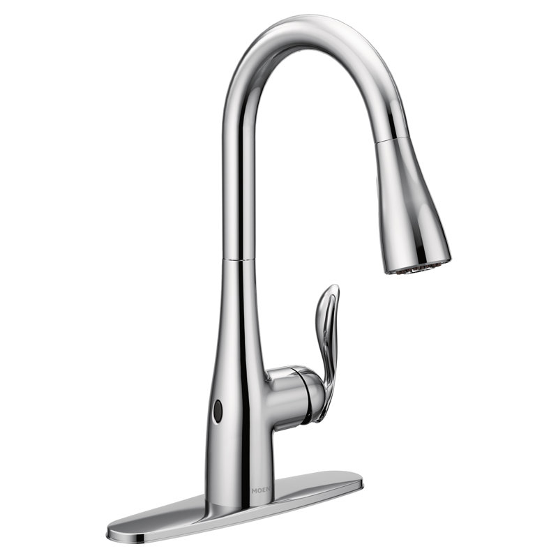 Moen Arbor MotionSense Wave Single Handle Pulldown Kitchen Faucet with Power Clean Technology, Chrome