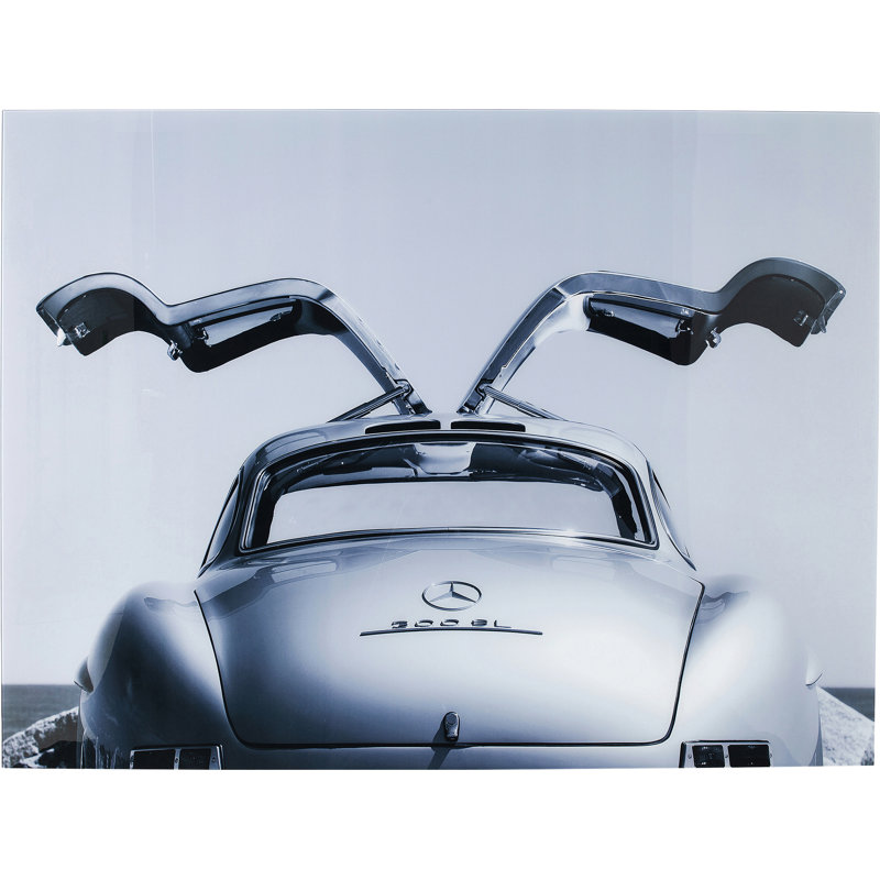 Back Of Classic Car - No Frame Photograph on Glass