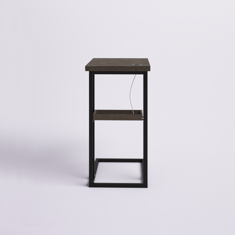 Otani End Table with Wireless Charger and Storage